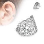 Earring with filigree butterfly
